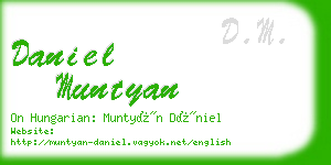 daniel muntyan business card